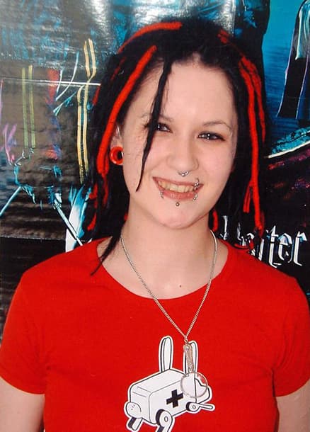 The Sophie Lancaster Foundation (homepage portrait, file named 'sophie.jpg'). No formal caption; the entire site is the charity founded in Sophie's name and this is its canonical portrait of her.